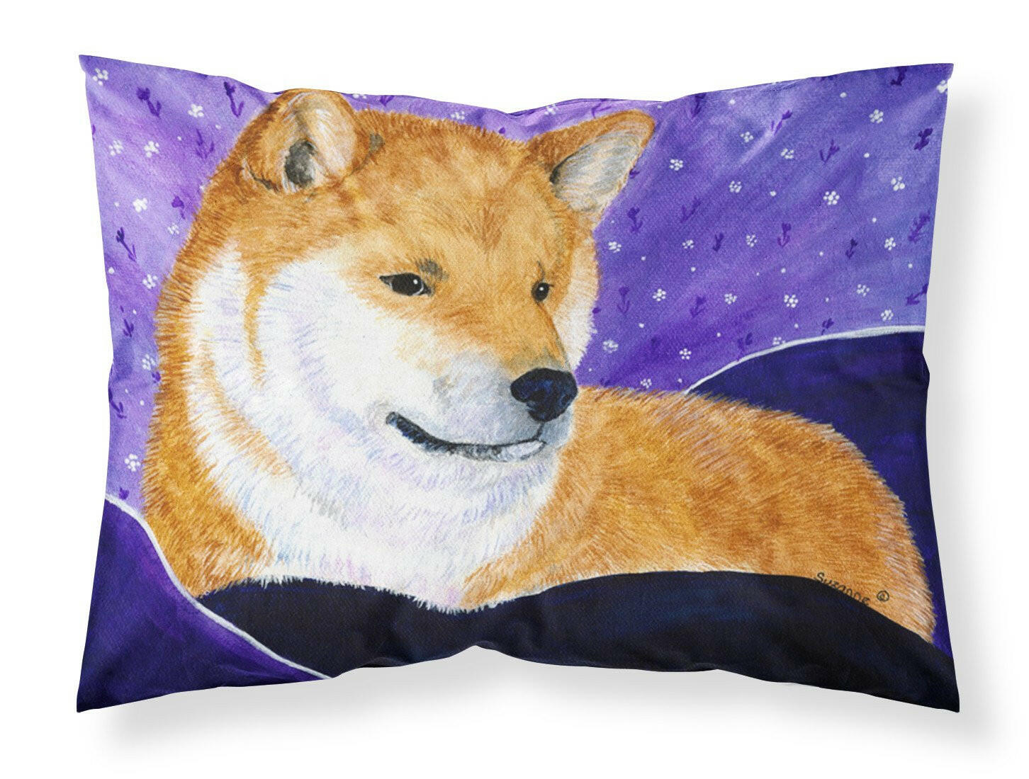 Shiba Inu Moisture wicking Fabric standard pillowcase by Caroline's Treasures