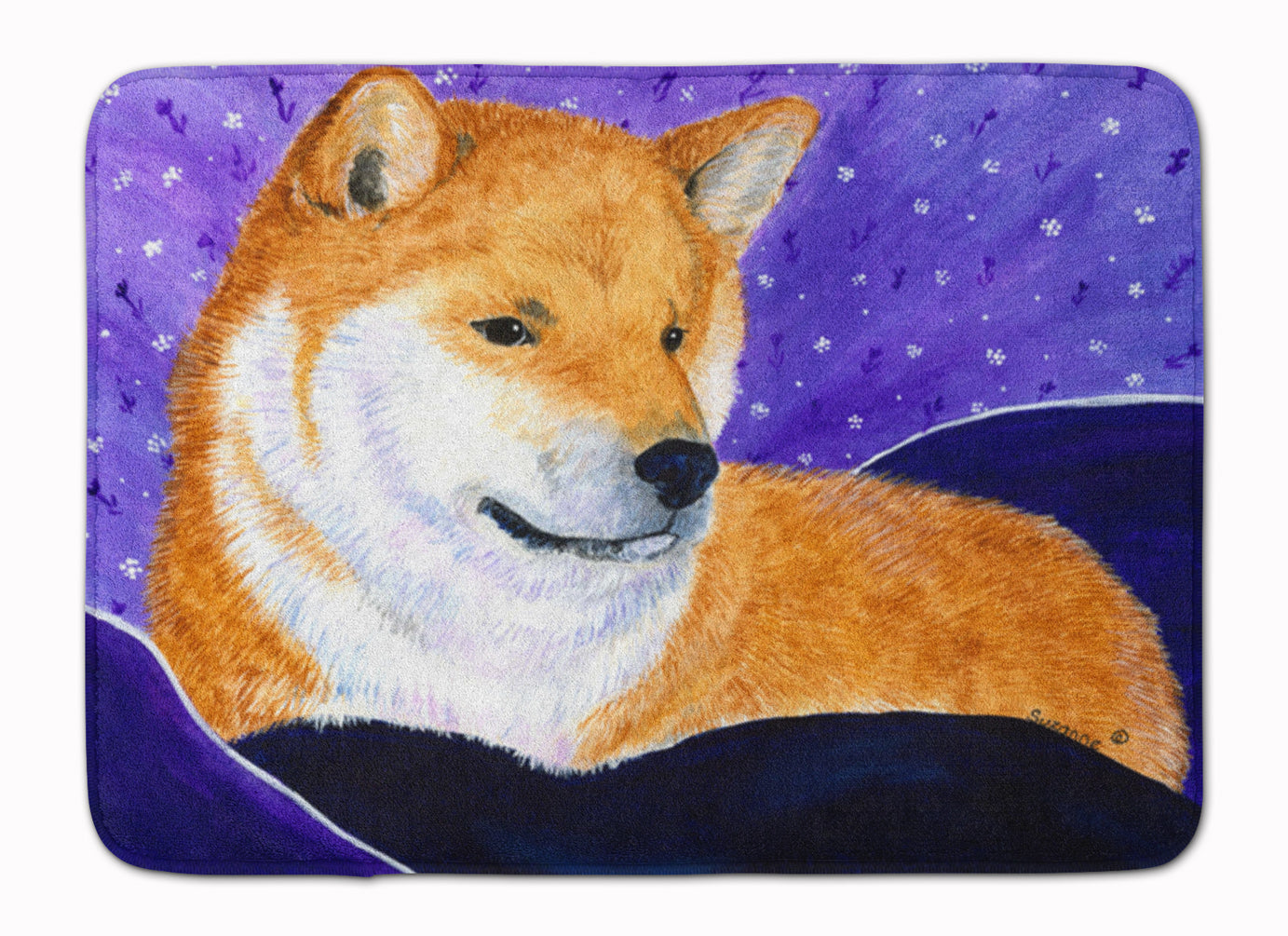 Shiba Inu Machine Washable Memory Foam Mat SS8417RUG - the-store.com