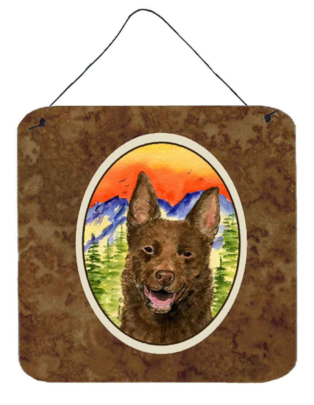 Australian Kelpie Aluminium Metal Wall or Door Hanging Prints by Caroline&#39;s Treasures