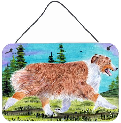 Australian Shepherd Indoor Aluminium Metal Wall or Door Hanging Prints by Caroline's Treasures