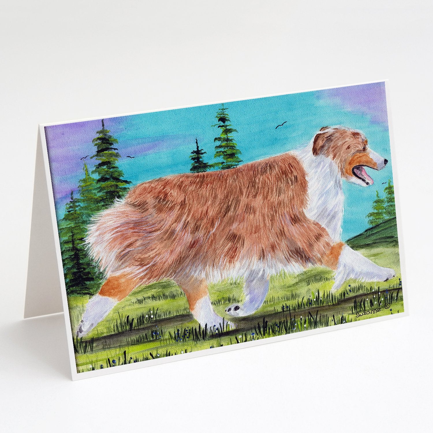 Buy this Australian Shepherd Greeting Cards and Envelopes Pack of 8