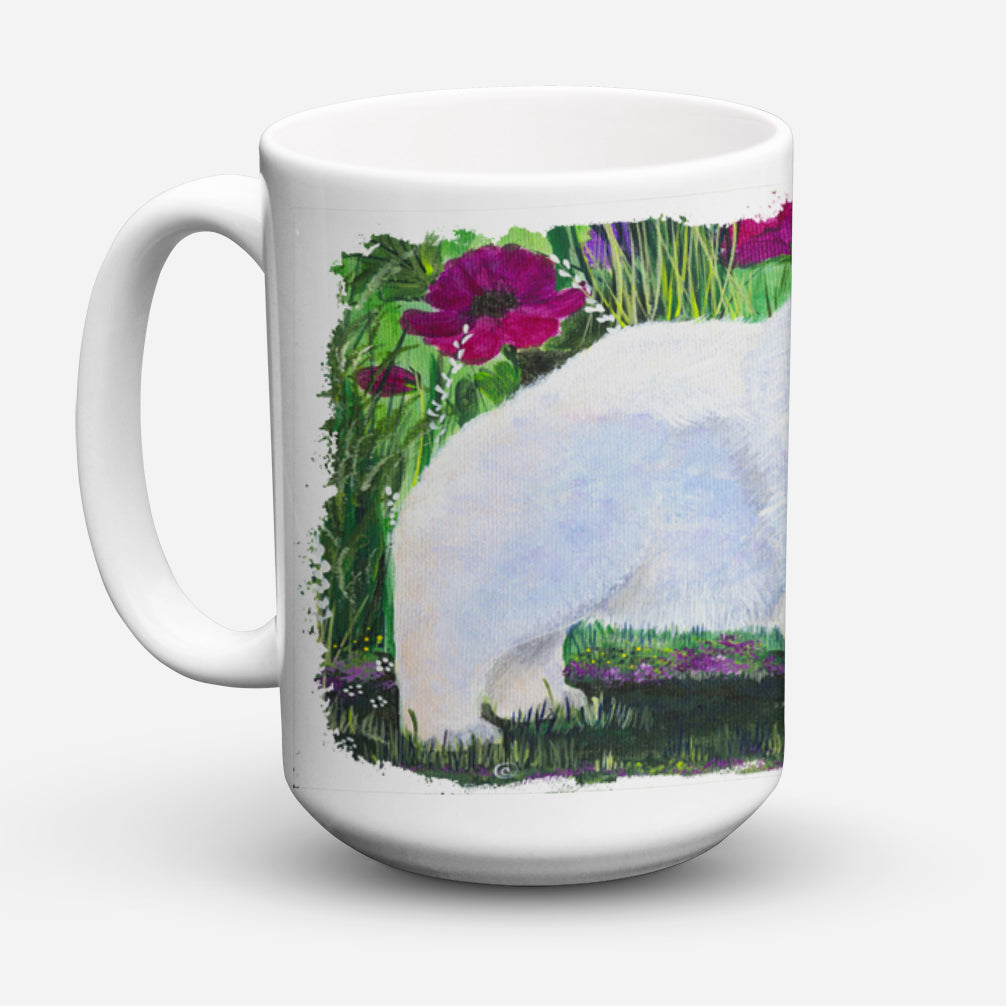 Keeshond Dishwasher Safe Microwavable Ceramic Coffee Mug 15 ounce SS8424CM15  the-store.com.