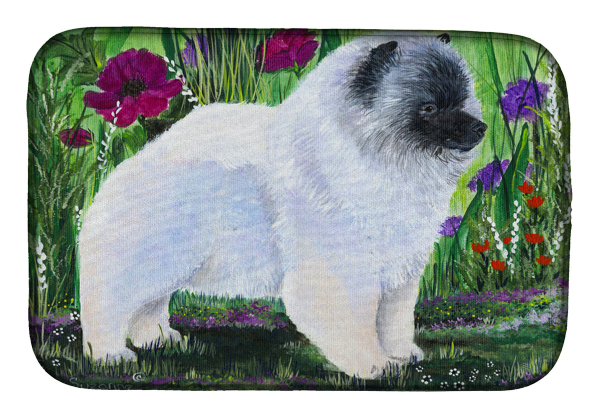 Keeshond Dish Drying Mat SS8424DDM  the-store.com.