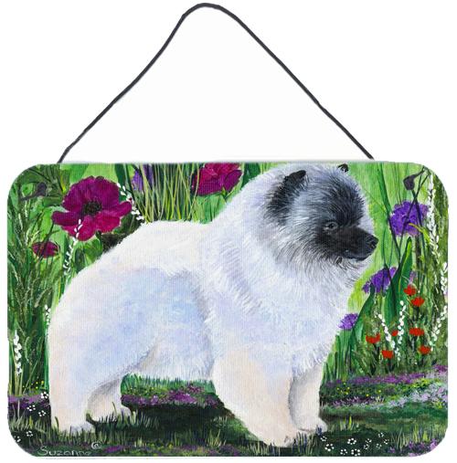 Keeshond Indoor Aluminium Metal Wall or Door Hanging Prints by Caroline's Treasures