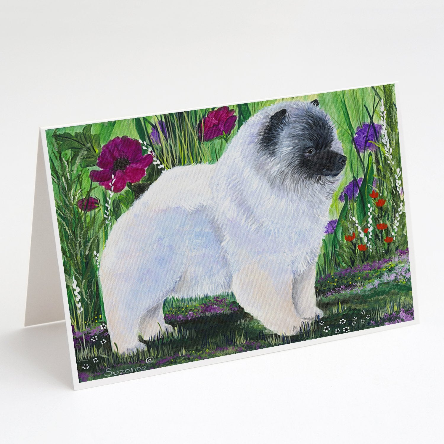 Buy this Keeshond Greeting Cards and Envelopes Pack of 8