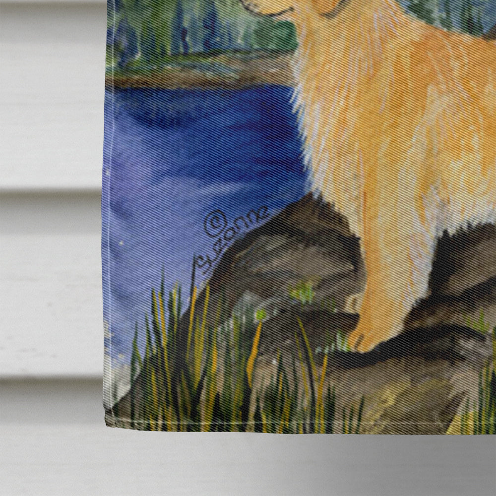 Golden Retriever Flag Canvas House Size  the-store.com.