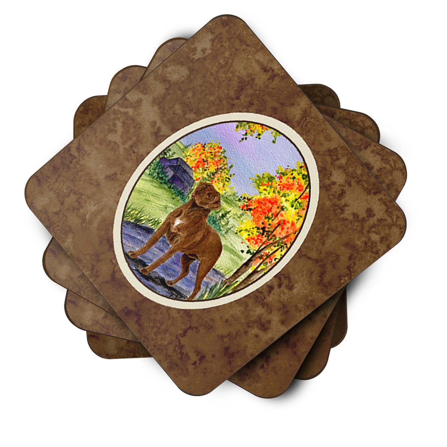 Set of 4 Chesapeake Bay Retriever Foam Coasters - the-store.com