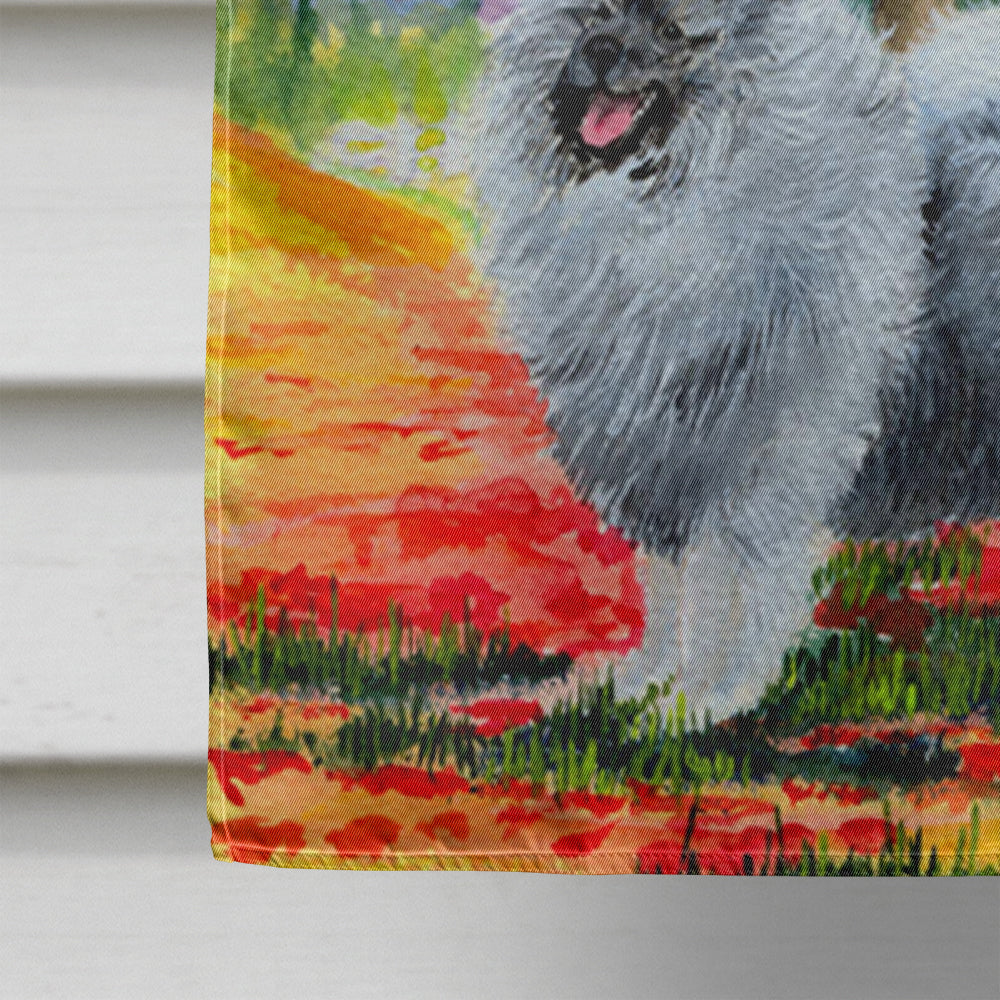 Keeshond Flag Canvas House Size  the-store.com.