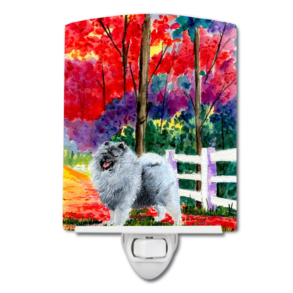 Keeshond Ceramic Night Light SS8432CNL - the-store.com