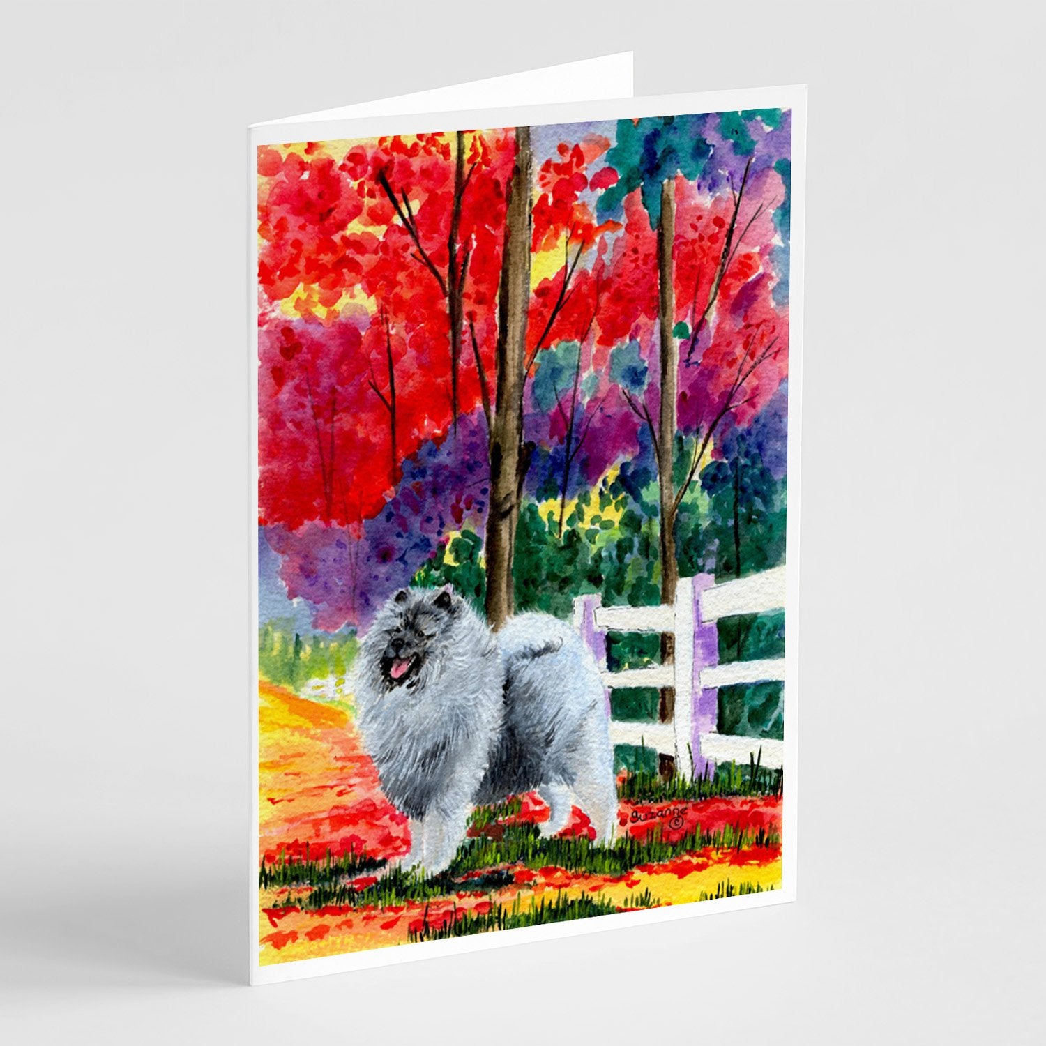 Buy this Keeshond Greeting Cards and Envelopes Pack of 8