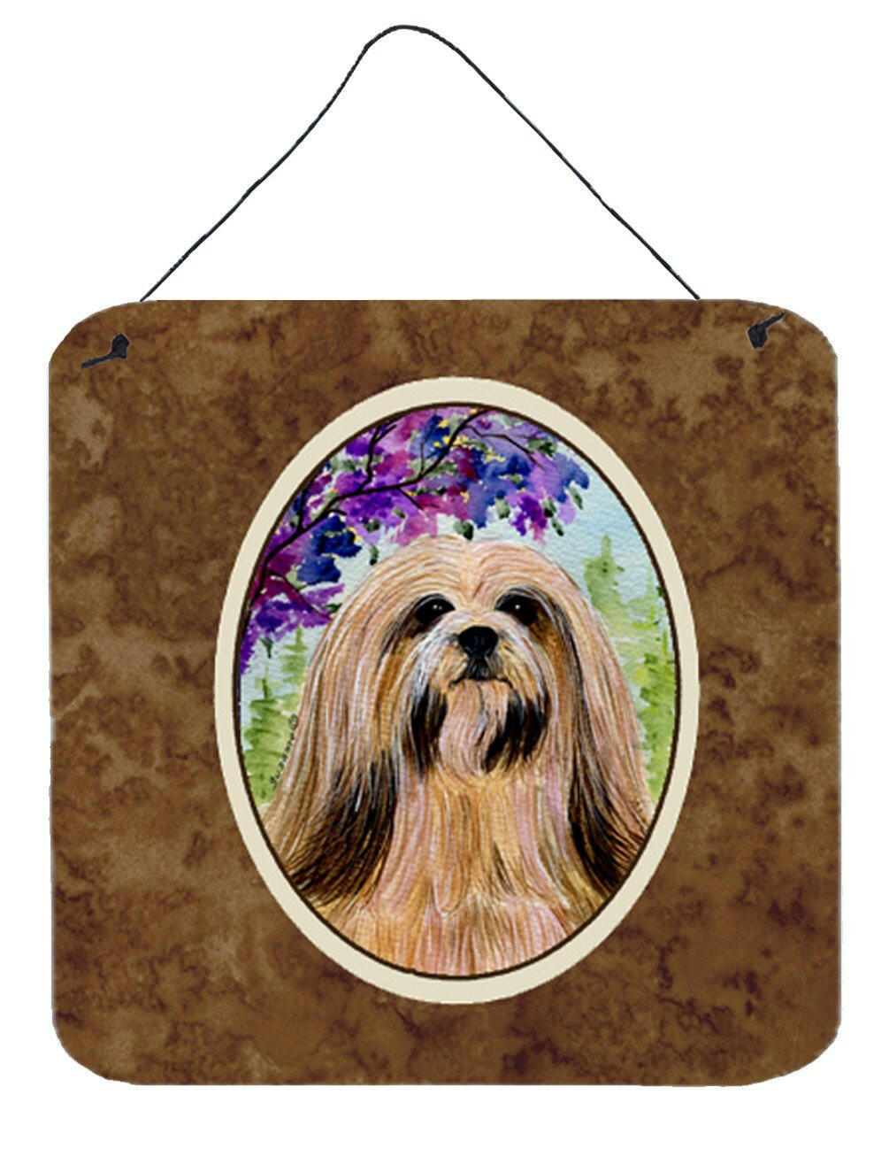 Lhasa Apso Aluminium Metal Wall or Door Hanging Prints by Caroline&#39;s Treasures