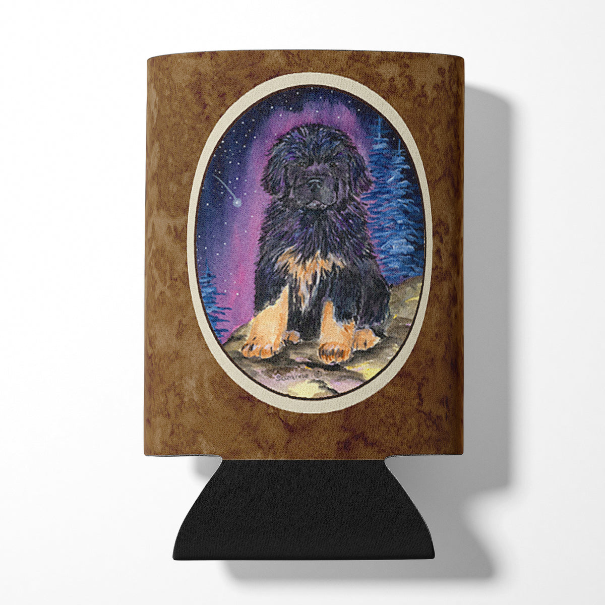 Starry Night Tibetan Mastiff Can or Bottle Beverage Insulator Hugger.