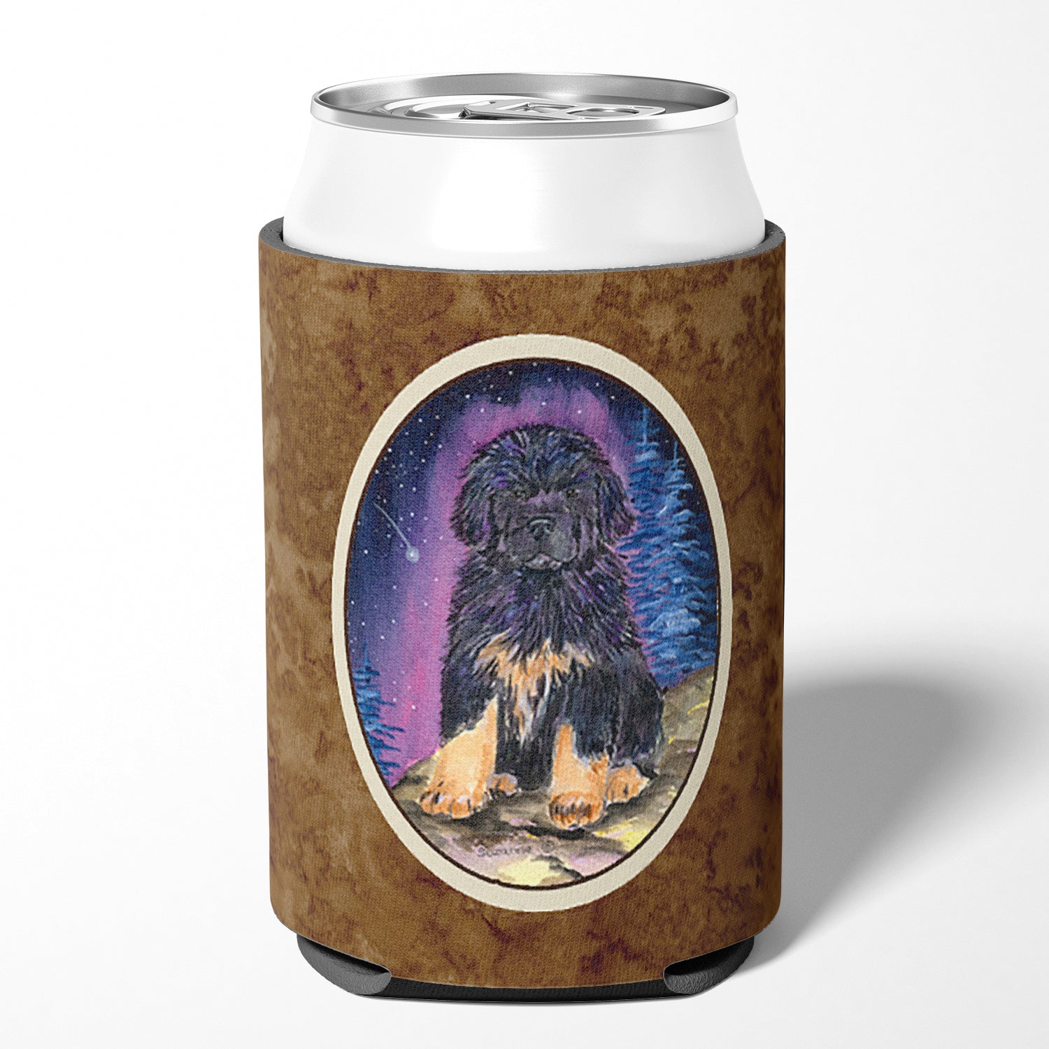 Starry Night Tibetan Mastiff Can or Bottle Beverage Insulator Hugger.