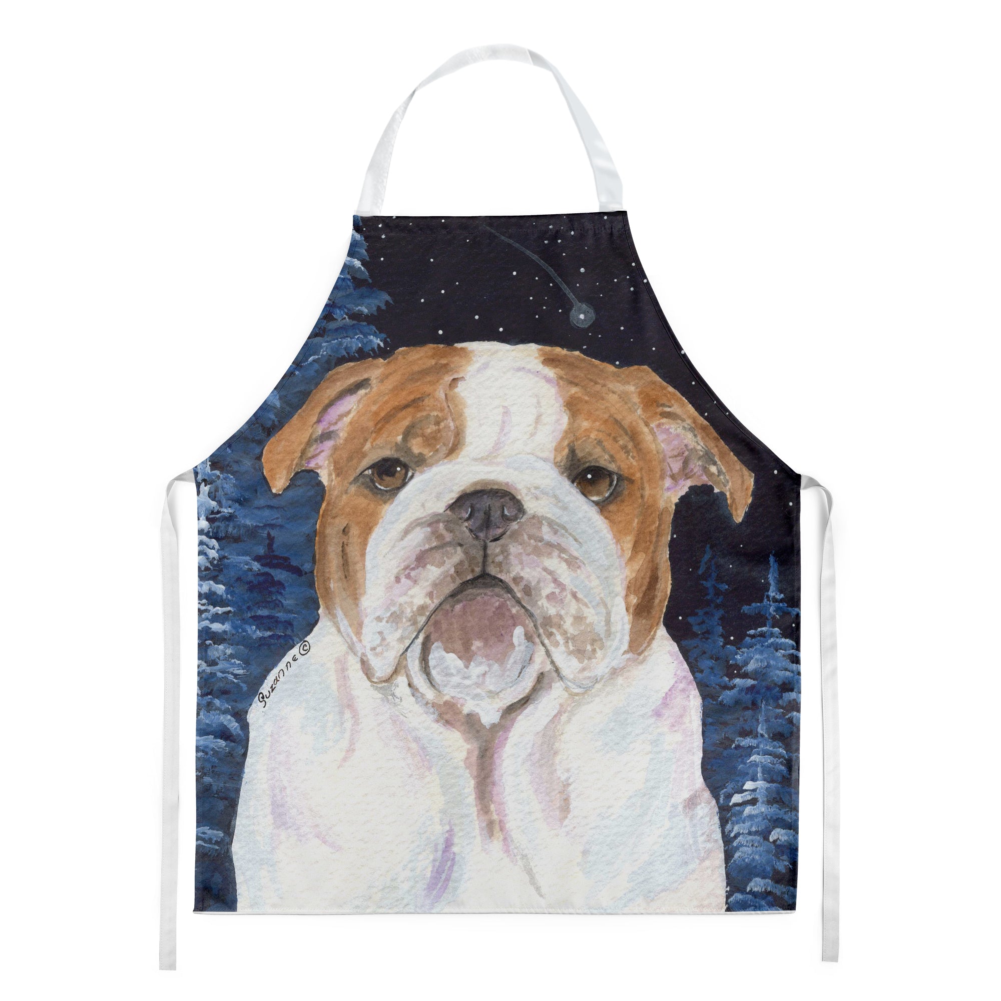 Starry Night English Bulldog Apron - the-store.com