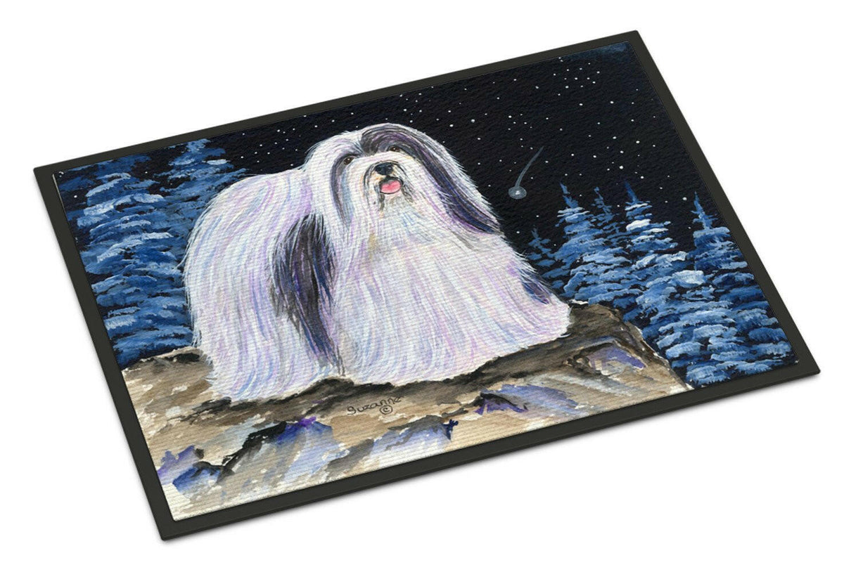 Starry Night Havanese Indoor or Outdoor Mat 24x36 Doormat - the-store.com