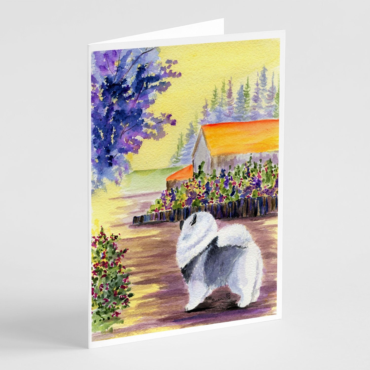 Buy this Keeshond Greeting Cards and Envelopes Pack of 8