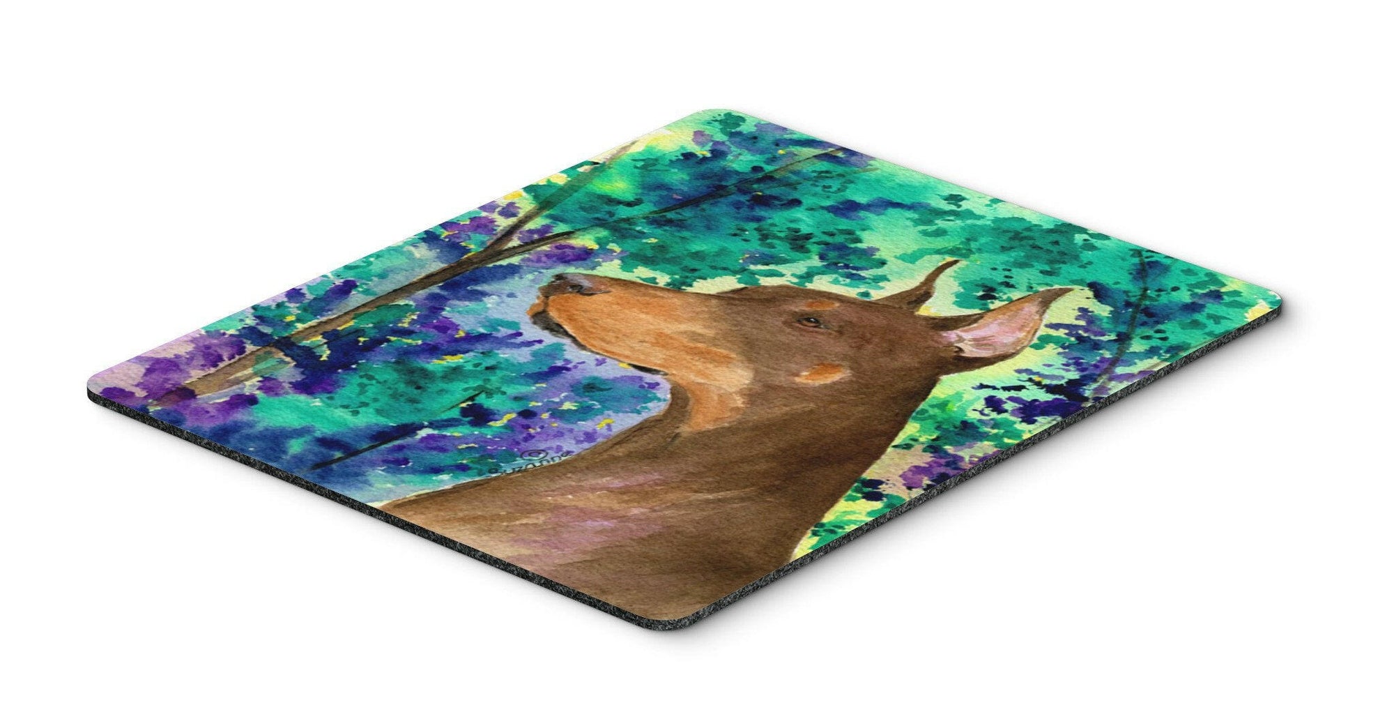 Doberman Mouse Pad / Hot Pad / Trivet by Caroline's Treasures