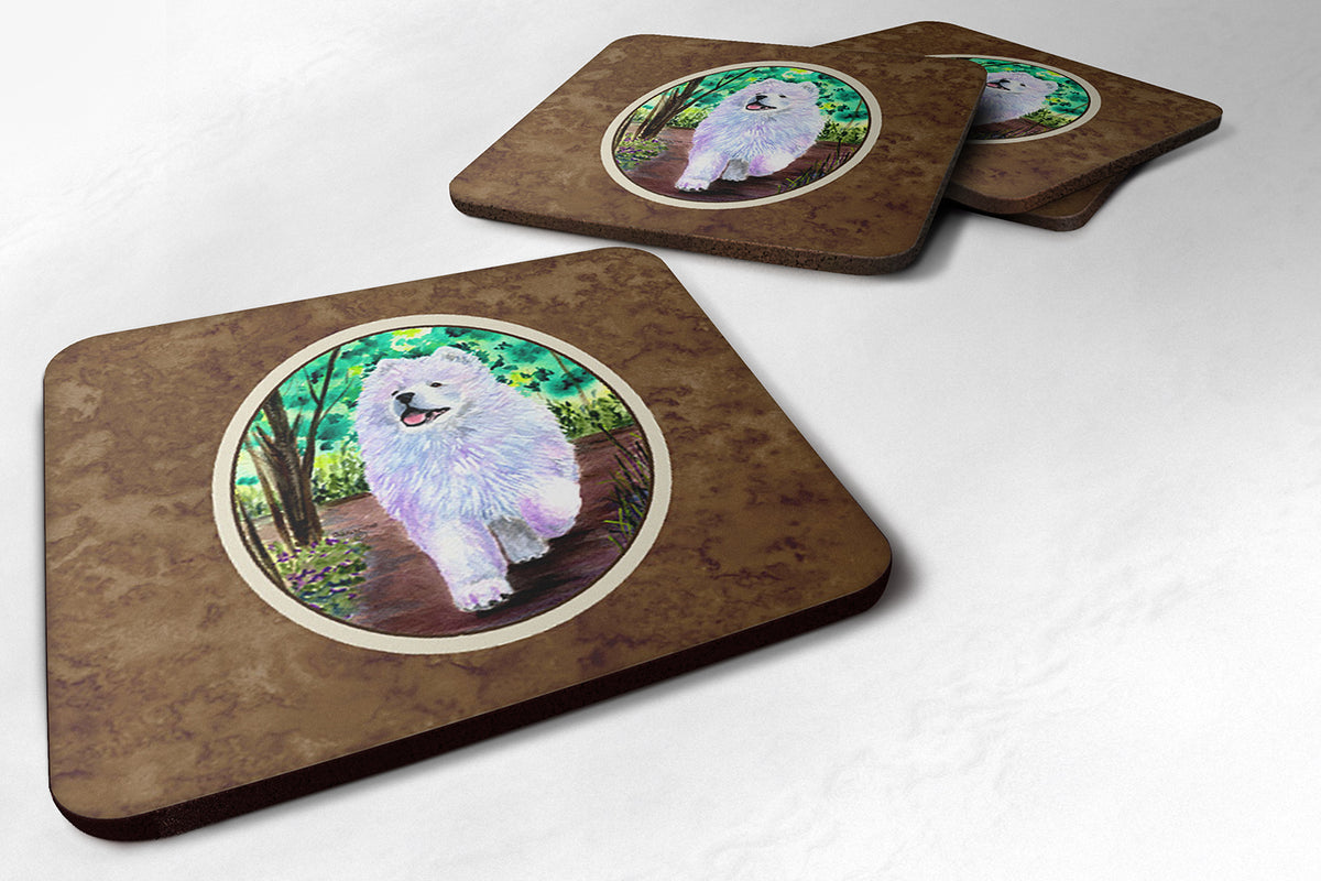 Set of 4 Samoyed Foam Coasters - the-store.com