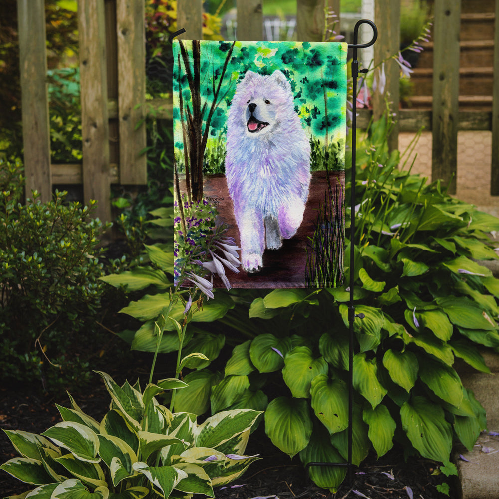 Samoyed Flag Garden Size.