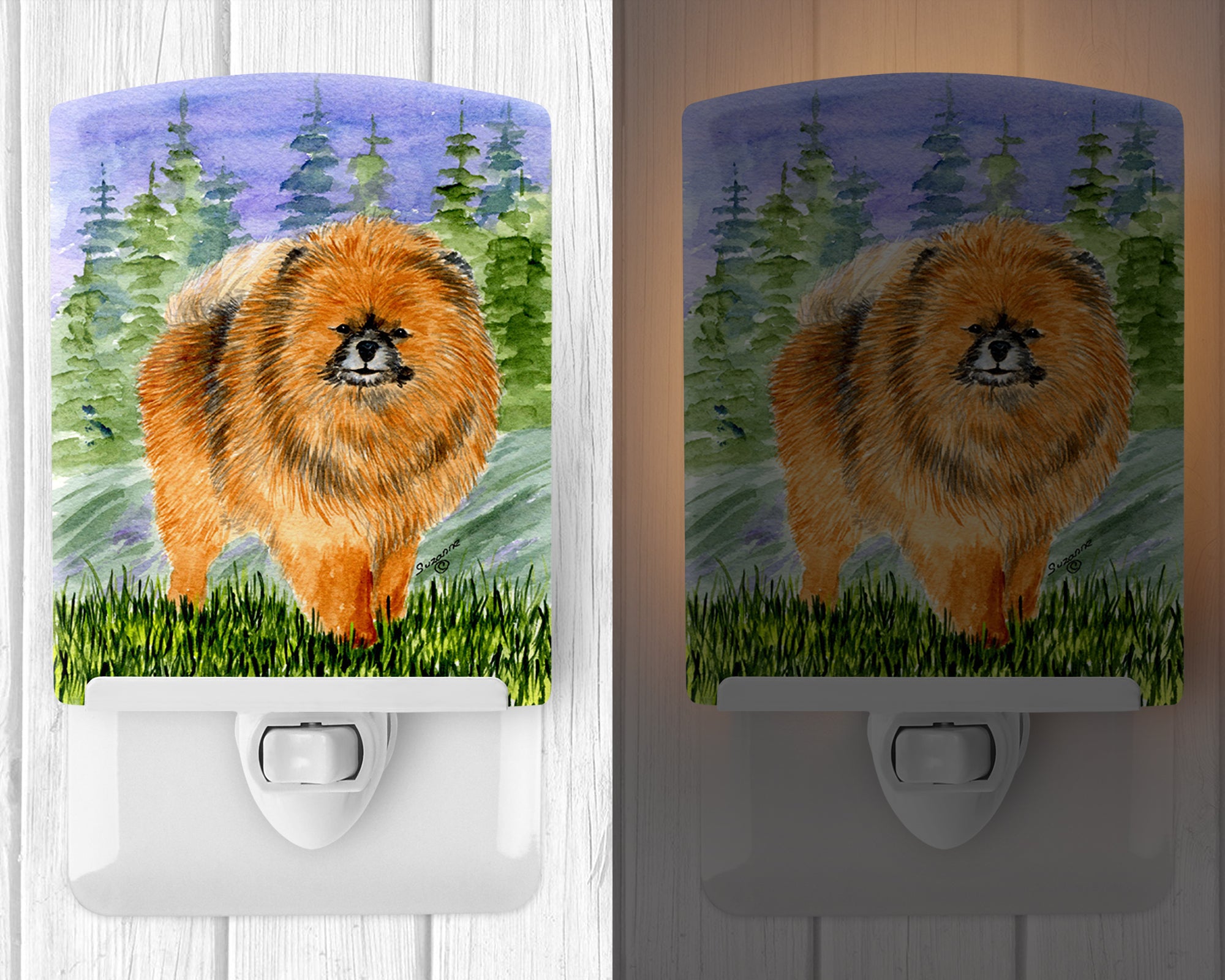 Pomeranian Ceramic Night Light SS8459CNL - the-store.com