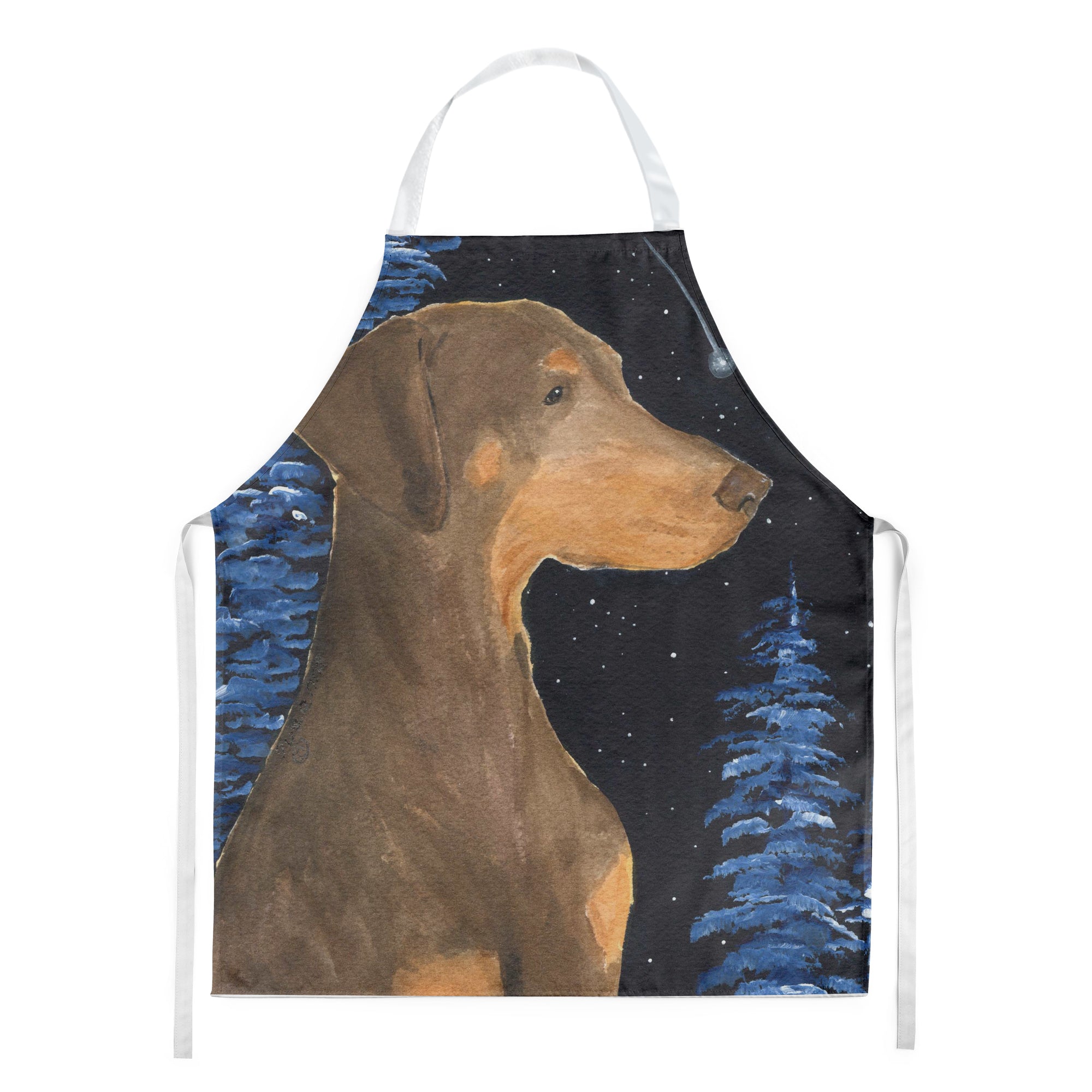 Starry Night Doberman Apron - the-store.com