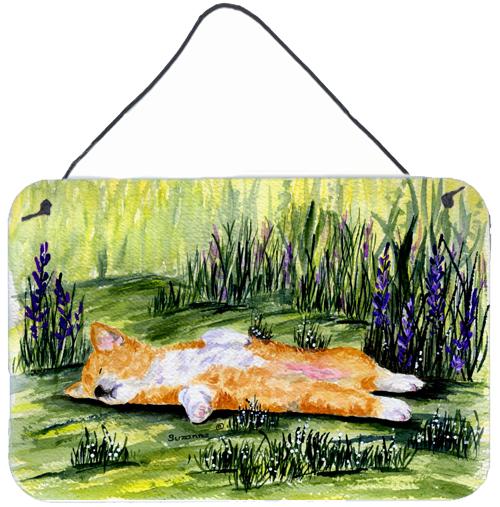 Corgi Indoor Aluminium Metal Wall or Door Hanging Prints by Caroline's Treasures