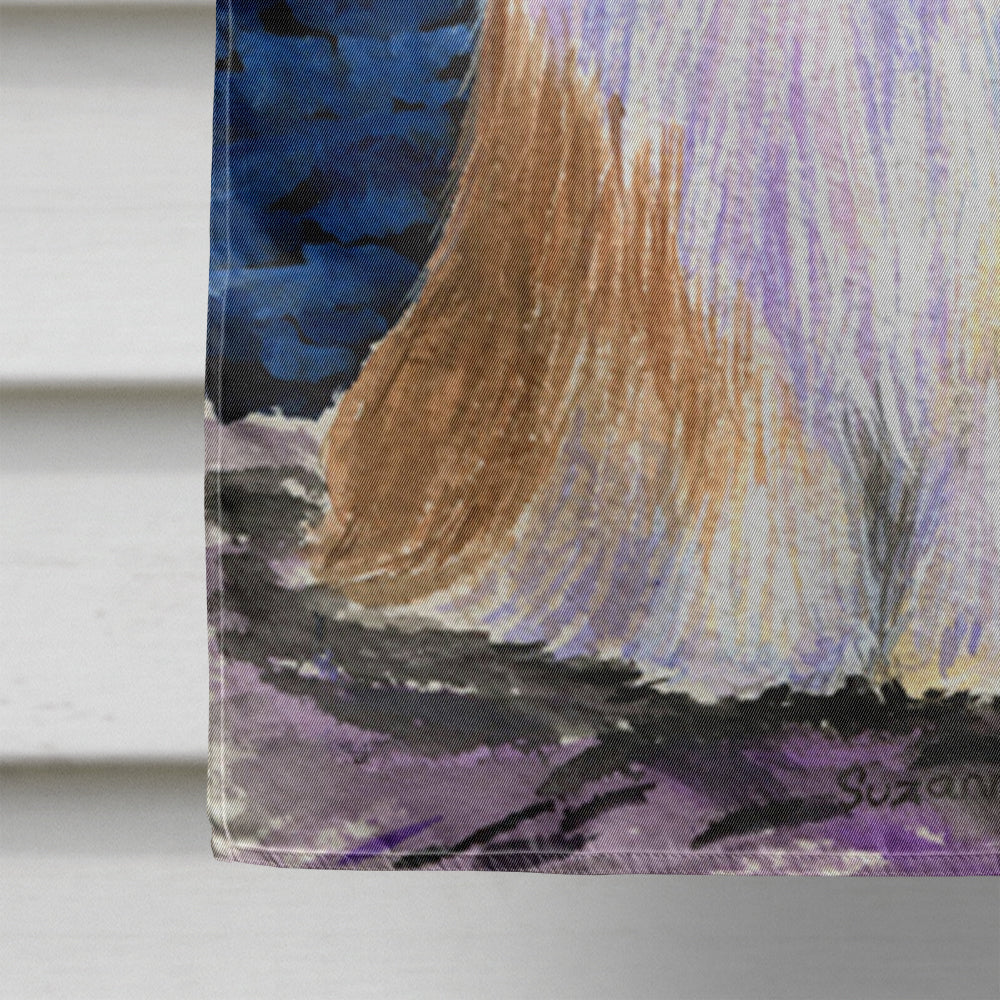 Starry Night Bearded Collie Flag Canvas House Size  the-store.com.