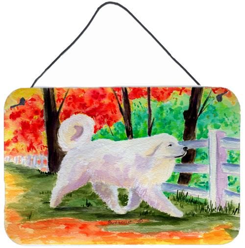 Great Pyrenees Indoor Aluminium Metal Wall or Door Hanging Prints by Caroline&#39;s Treasures