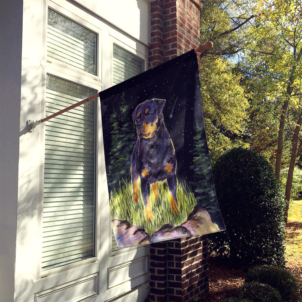 Starry Night Rottweiler Flag Canvas House Size  the-store.com.