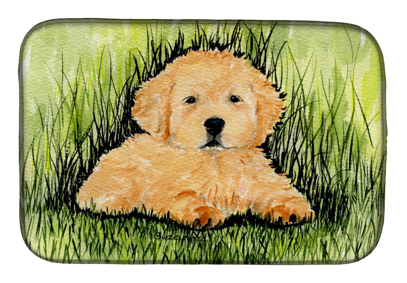 Golden Retriever Dish Drying Mat SS8476DDM  the-store.com.