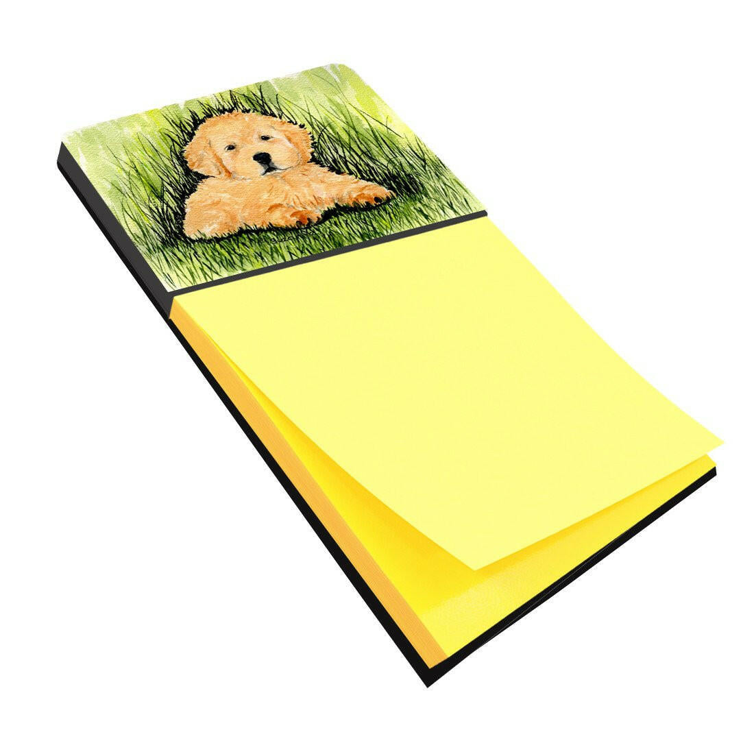 Golden Retriever Refiillable Sticky Note Holder or Postit Note Dispenser SS8476SN by Caroline's Treasures