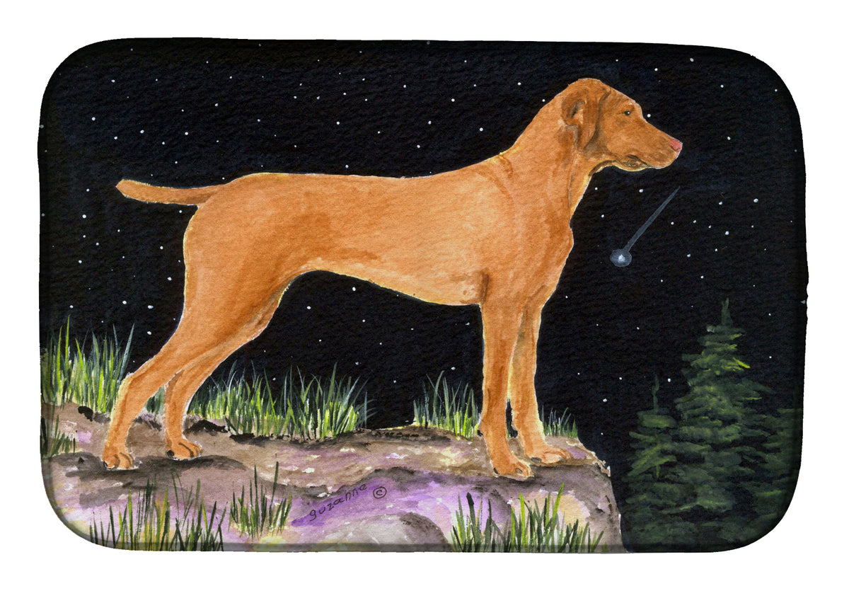 Starry Night Vizsla Dish Drying Mat SS8478DDM  the-store.com.