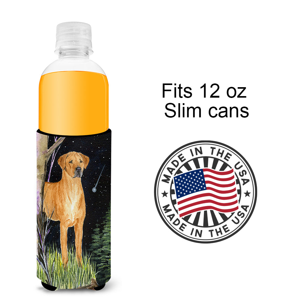 Starry Night Rhodesian Ridgeback Ultra Beverage Insulators for slim cans SS8479MUK.