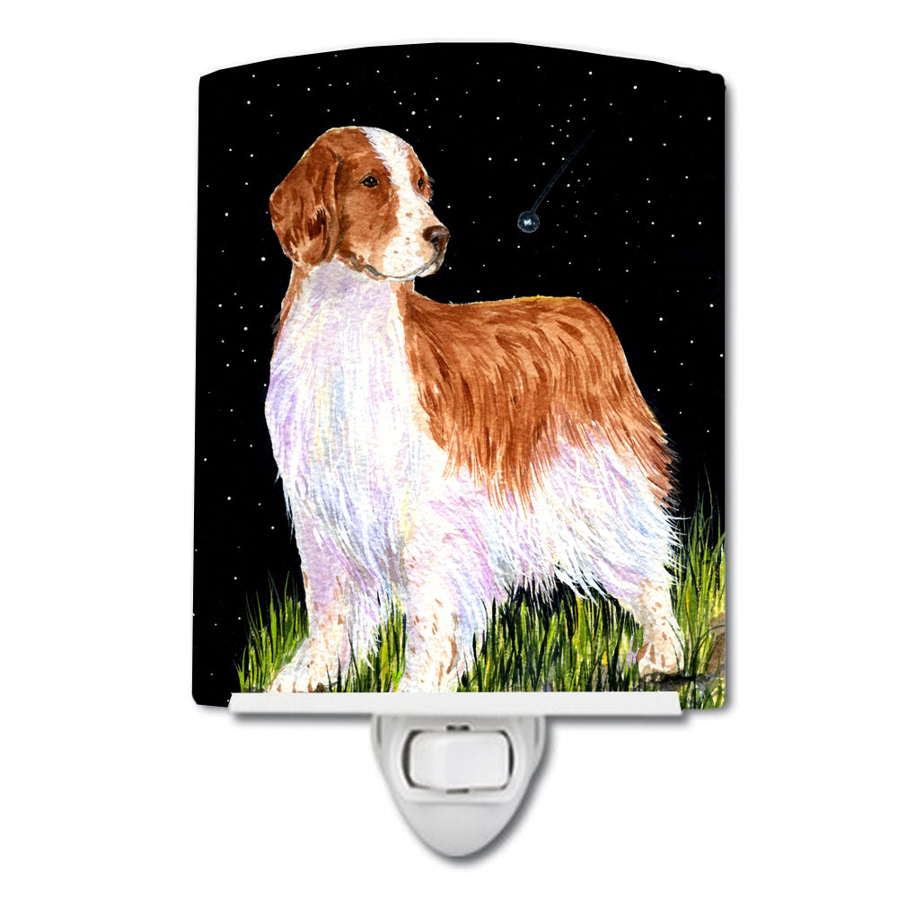 Starry Night Welsh Springer Spaniel Ceramic Night Light SS8482CNL - the-store.com