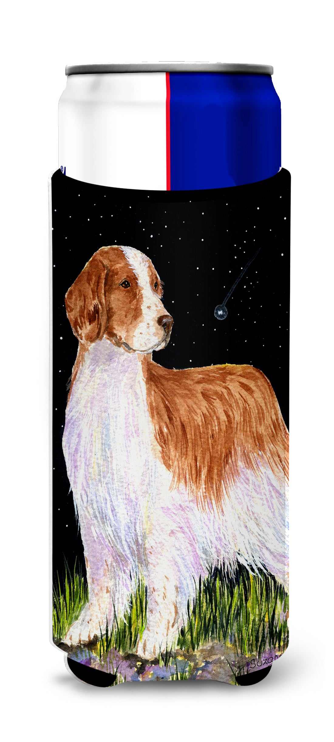 Starry Night Welsh Springer Spaniel Ultra Beverage Insulators for slim cans SS8482MUK.