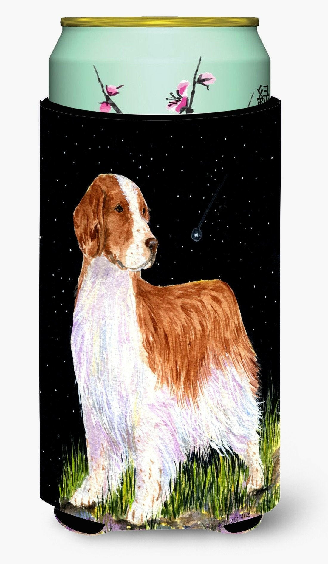 Starry Night Welsh Springer Spaniel  Tall Boy Beverage Insulator Beverage Insulator Hugger by Caroline's Treasures