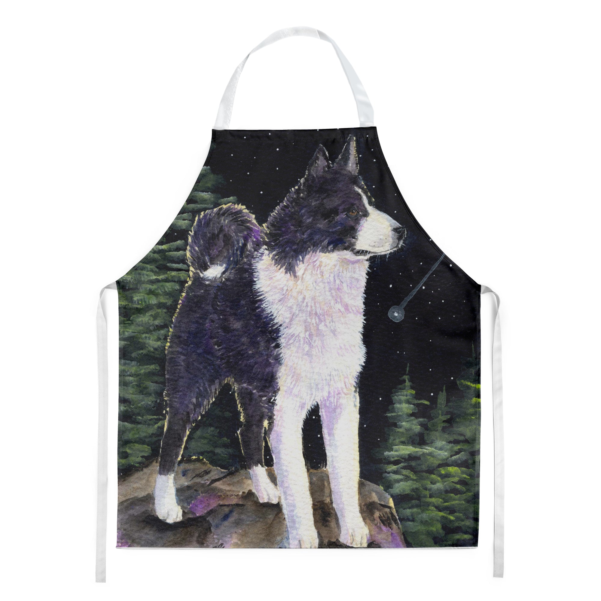 Starry Night Karelian Bear Dog Apron - the-store.com