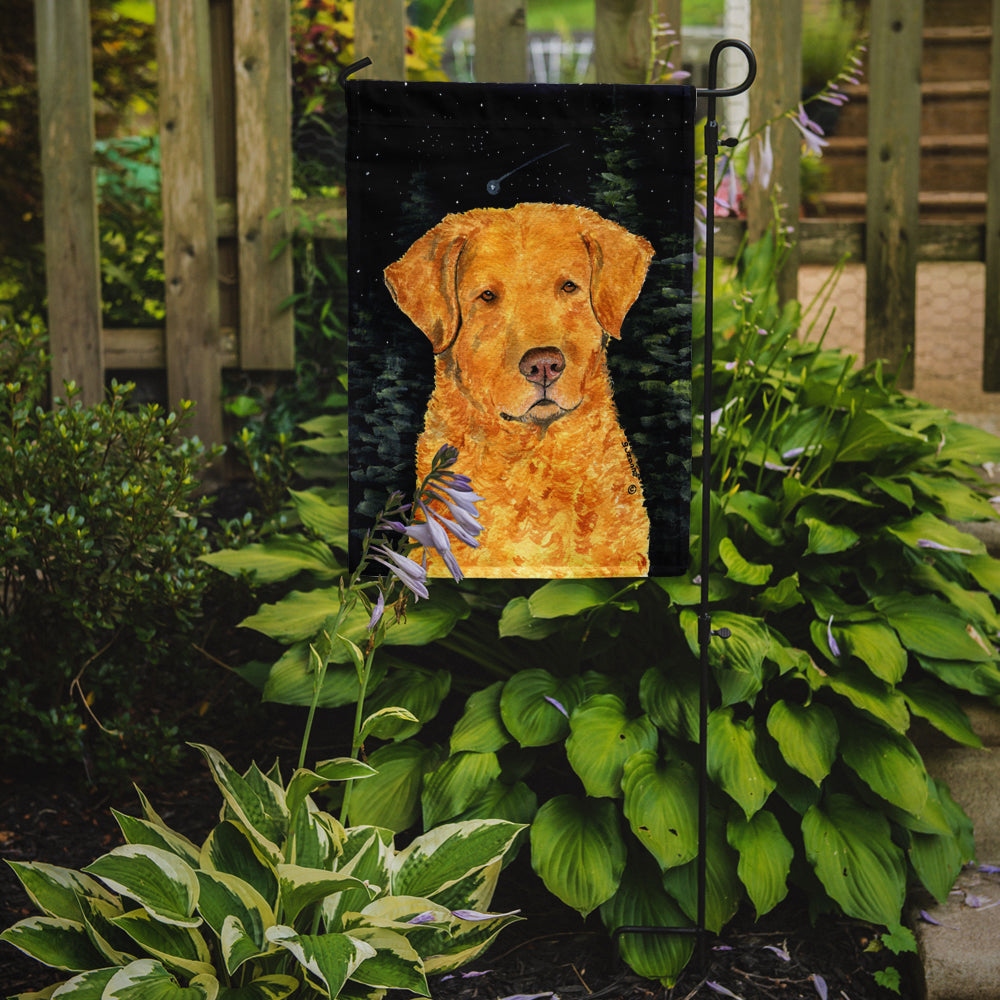 Starry Night Chesapeake Bay Retriever Flag Garden Size.