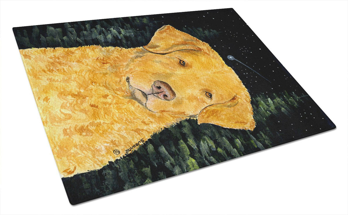 Starry Night Chesapeake Bay Retriever Glass Cutting Board Large by Caroline&#39;s Treasures