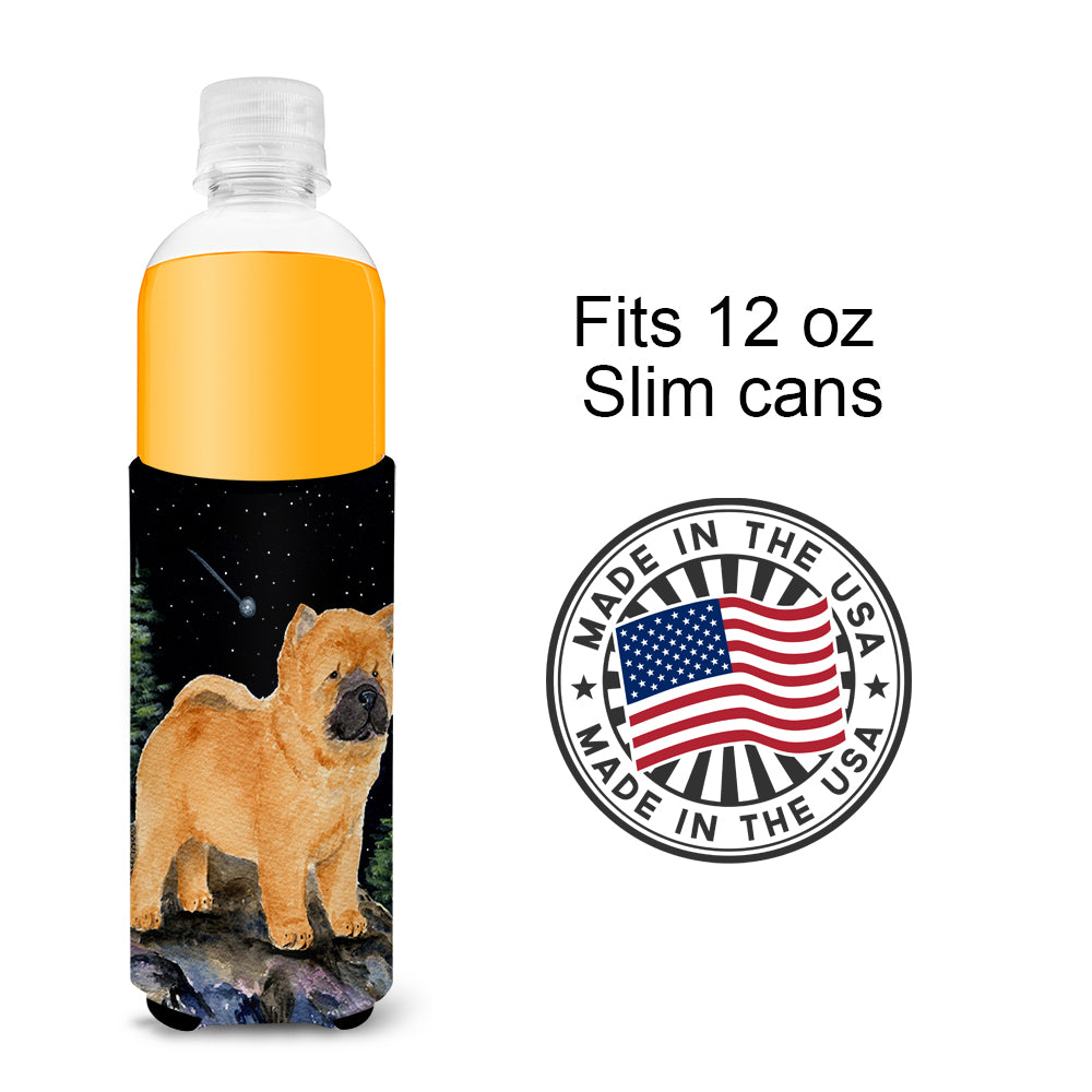 Starry Night Chow Chow Ultra Beverage Insulators for slim cans SS8488MUK.