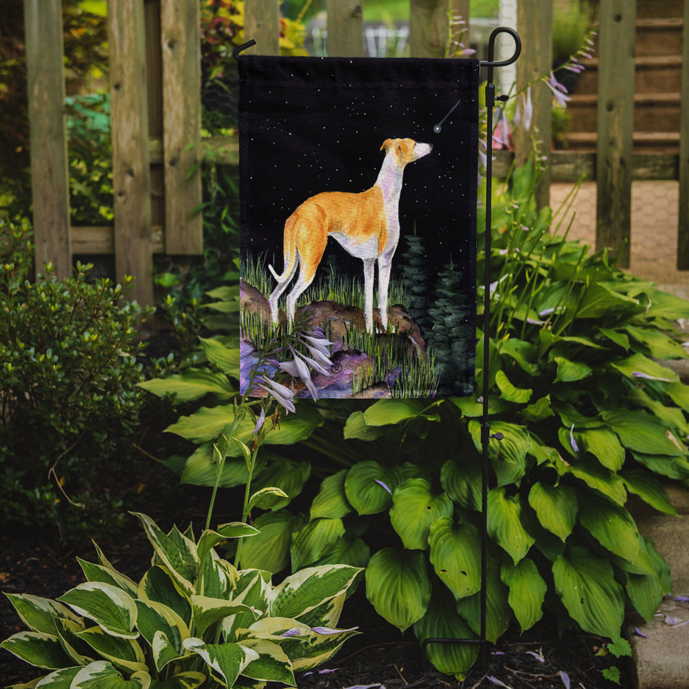 Starry Night Whippet Flag Garden Size.