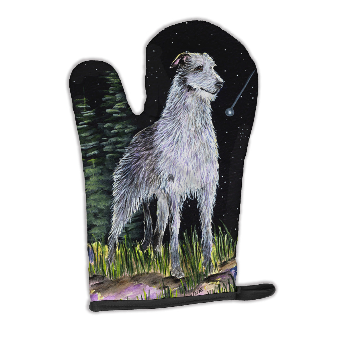 Starry Night Scottish Deerhound Oven Mitt SS8493OVMT  the-store.com.