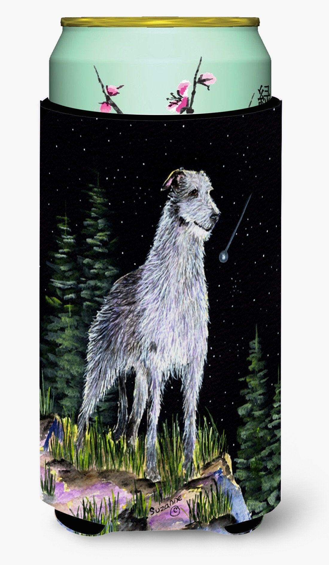 Starry Night Scottish Deerhound  Tall Boy Beverage Insulator Beverage Insulator Hugger by Caroline&#39;s Treasures