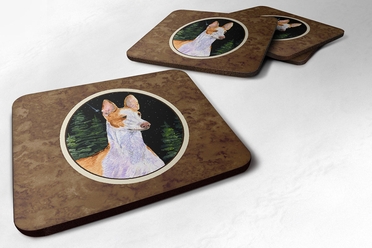 Starry Night Ibizan Hound Foam Coasters Set of 4 - the-store.com