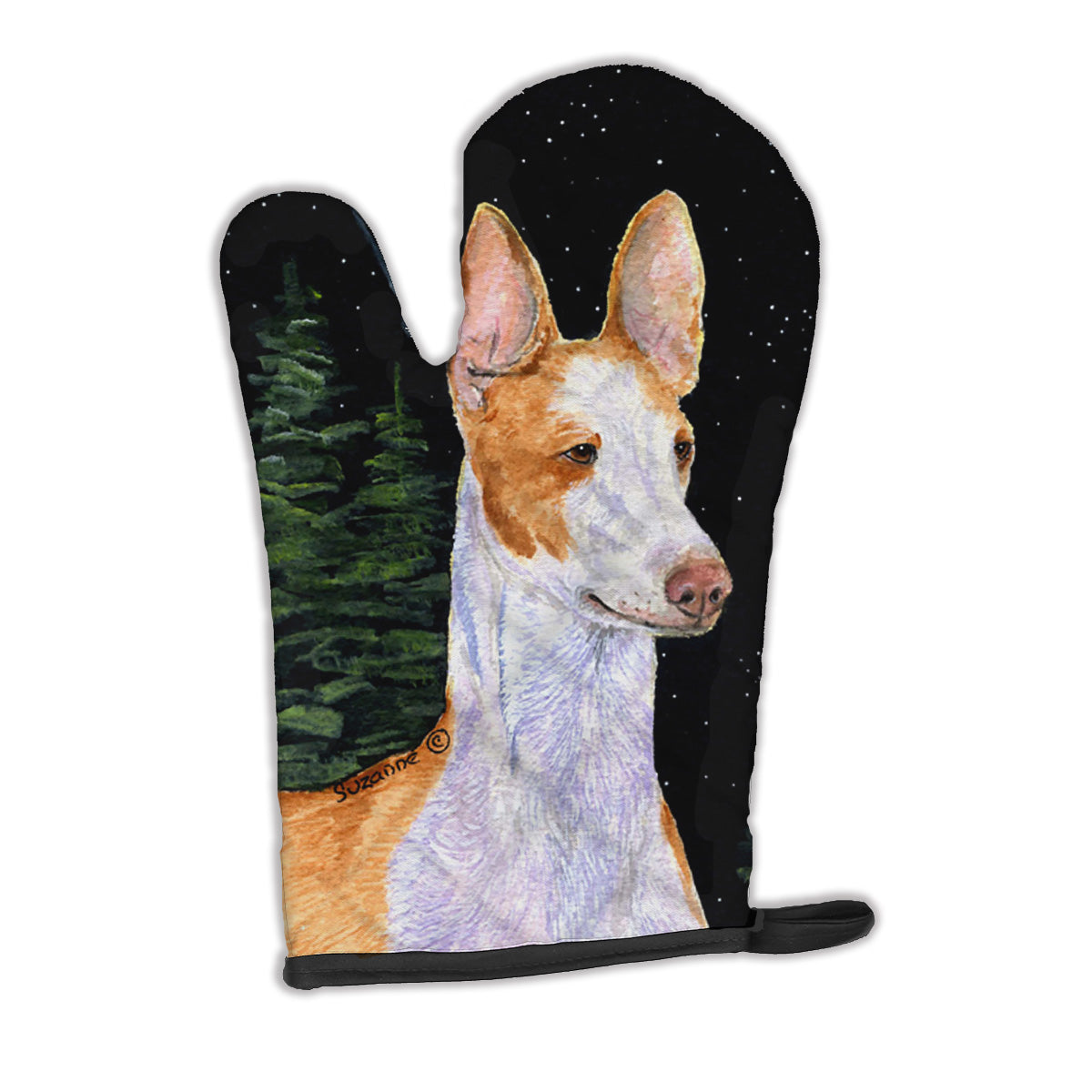 Starry Night Ibizan Hound Oven Mitt SS8495OVMT  the-store.com.