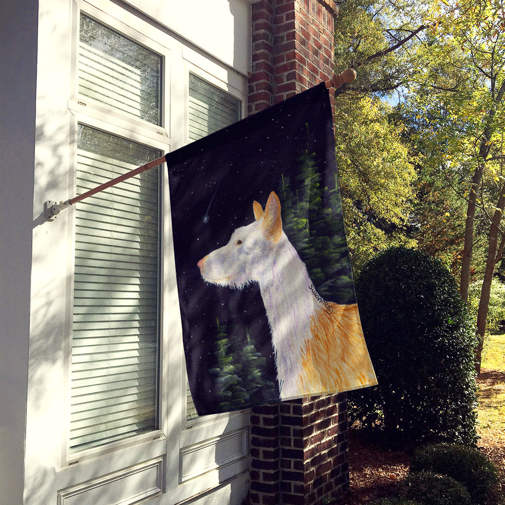 Starry Night Ibizan Hound Flag Canvas House Size  the-store.com.