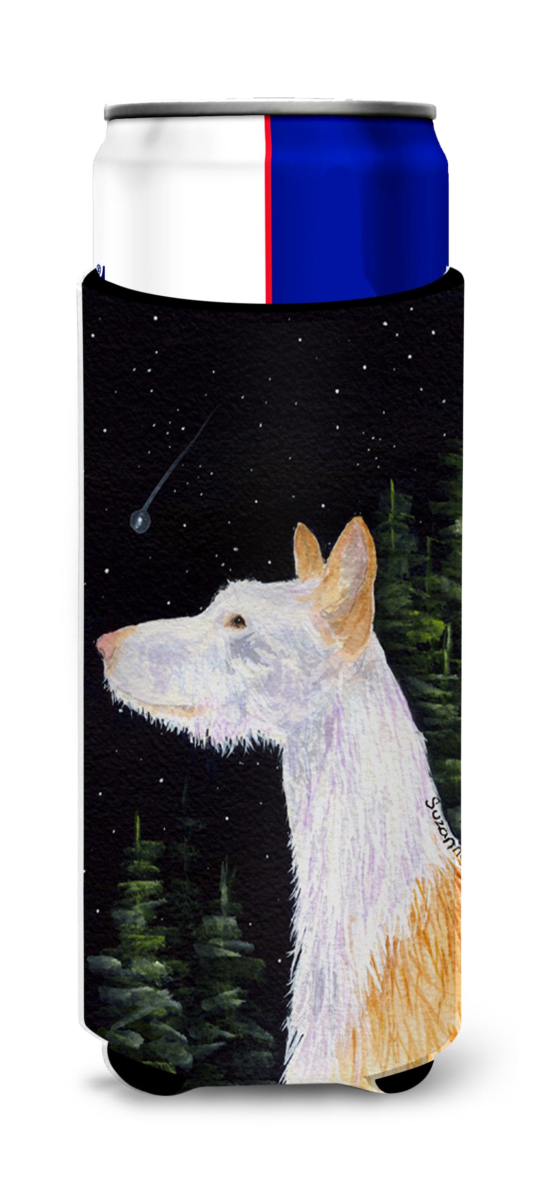 Starry Night Ibizan Hound Ultra Beverage Insulators for slim cans SS8499MUK.