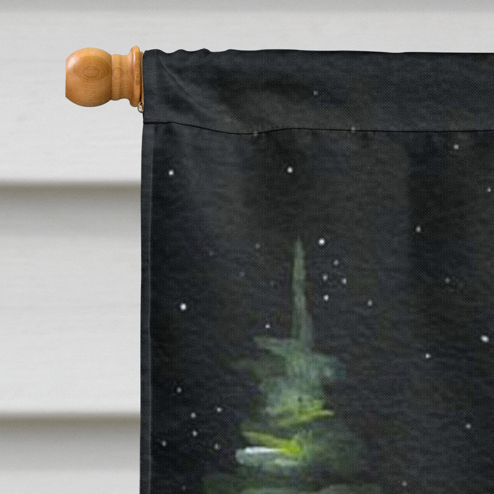 Starry Night Fox Terrier Flag Canvas House Size  the-store.com.