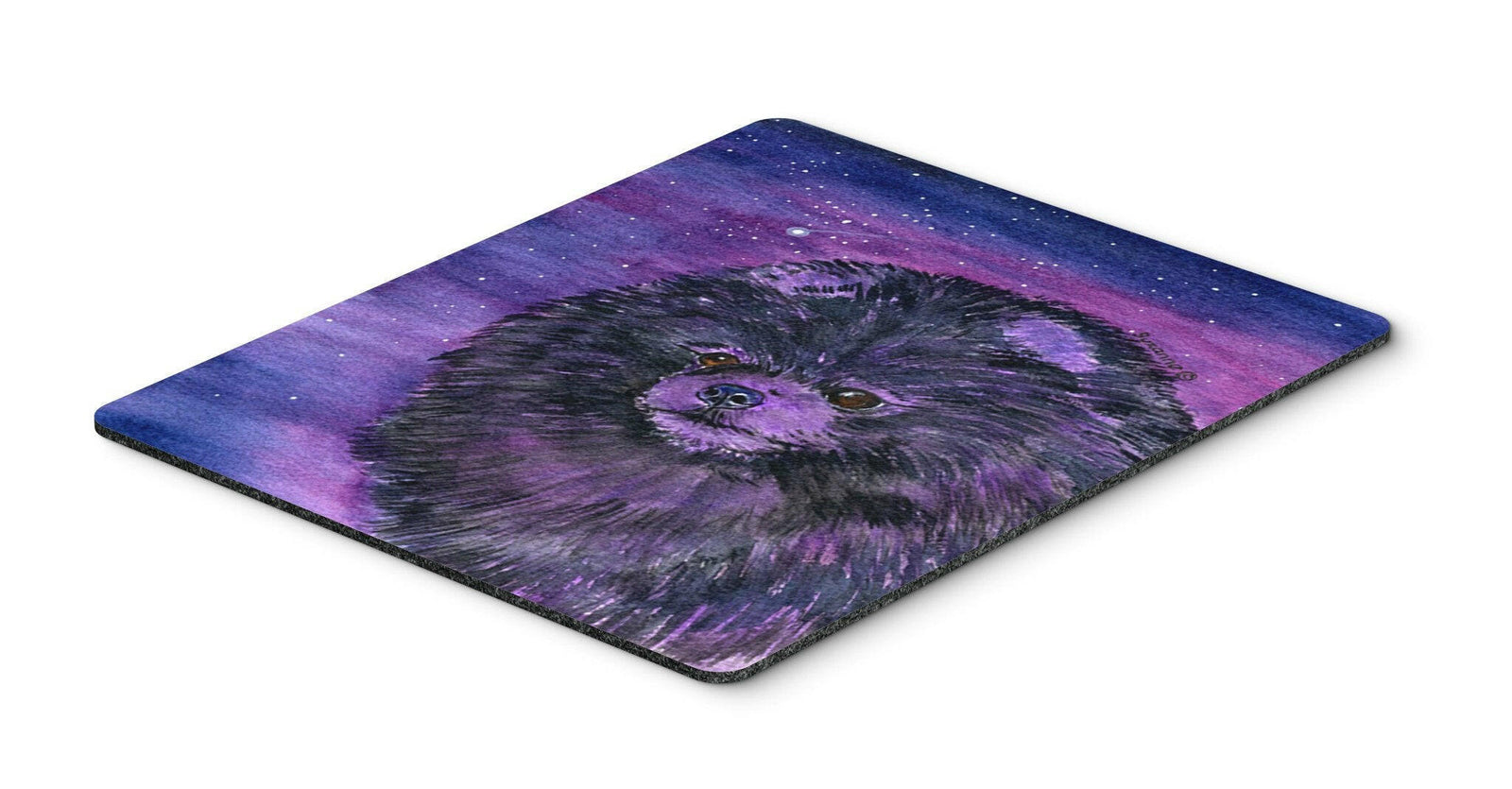 Starry Night Pomeranian Mouse Pad / Hot Pad / Trivet by Caroline's Treasures