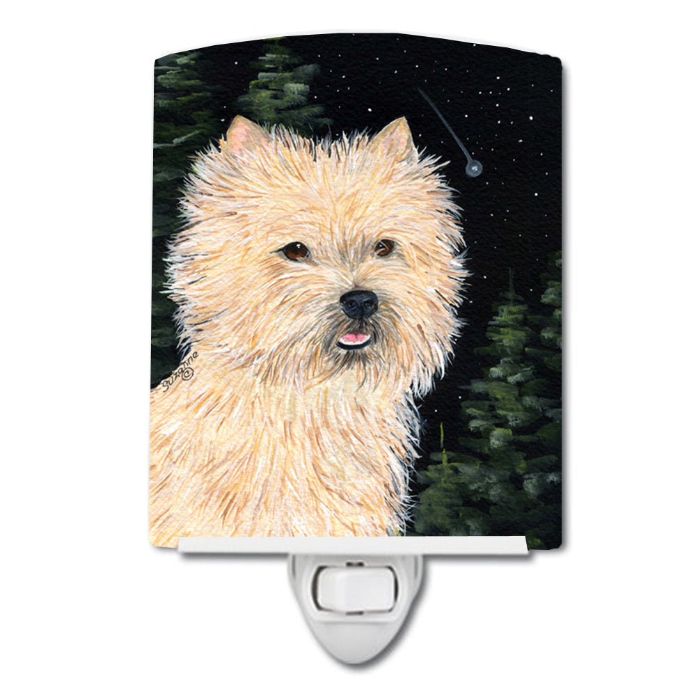 Starry Night Cairn Terrier Ceramic Night Light SS8502CNL - the-store.com